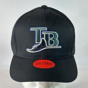 NEW Tampa Bay Devil Rays Baseball Hat Cap Small Medium Youth Black NWT MLB